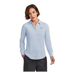 Image of Ladies Brooks Brothers Silk Blouse, Heritage Blue